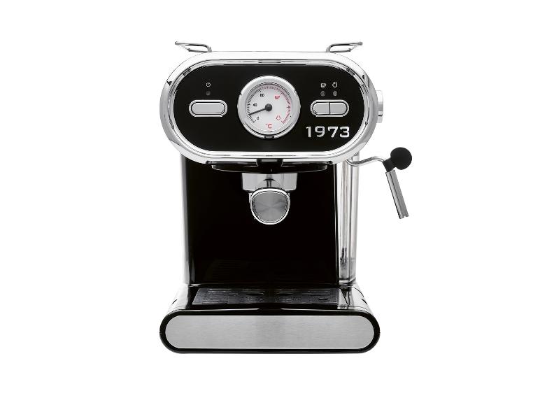 SILVERCREST® Kávovar Chrom Retro 1973 SEMC 1100 A1/SOEMC 1100 A1, čierny
