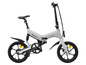 Sivý skladací elektro bicykel Sachsrad.