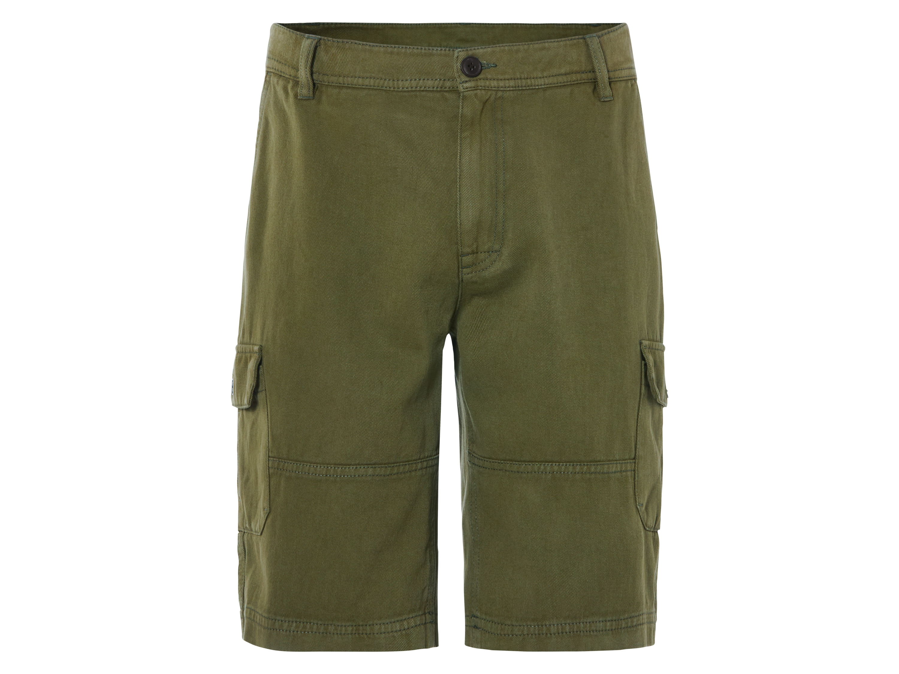 LIVERGY® Pánske cargo bermudy (olivová, 56)