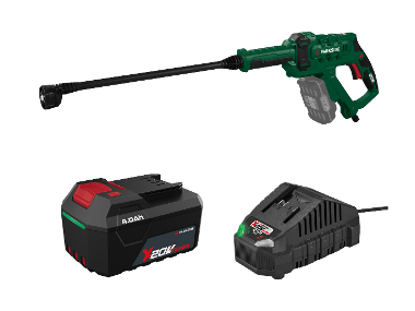 PARKSIDE® Aku tlakový čistič 20 V PDRA 20-Li D4 + Rýchlonabíjačka akumulátora 20 V/4,5 A + Akumulátor 20 V/4 Ah