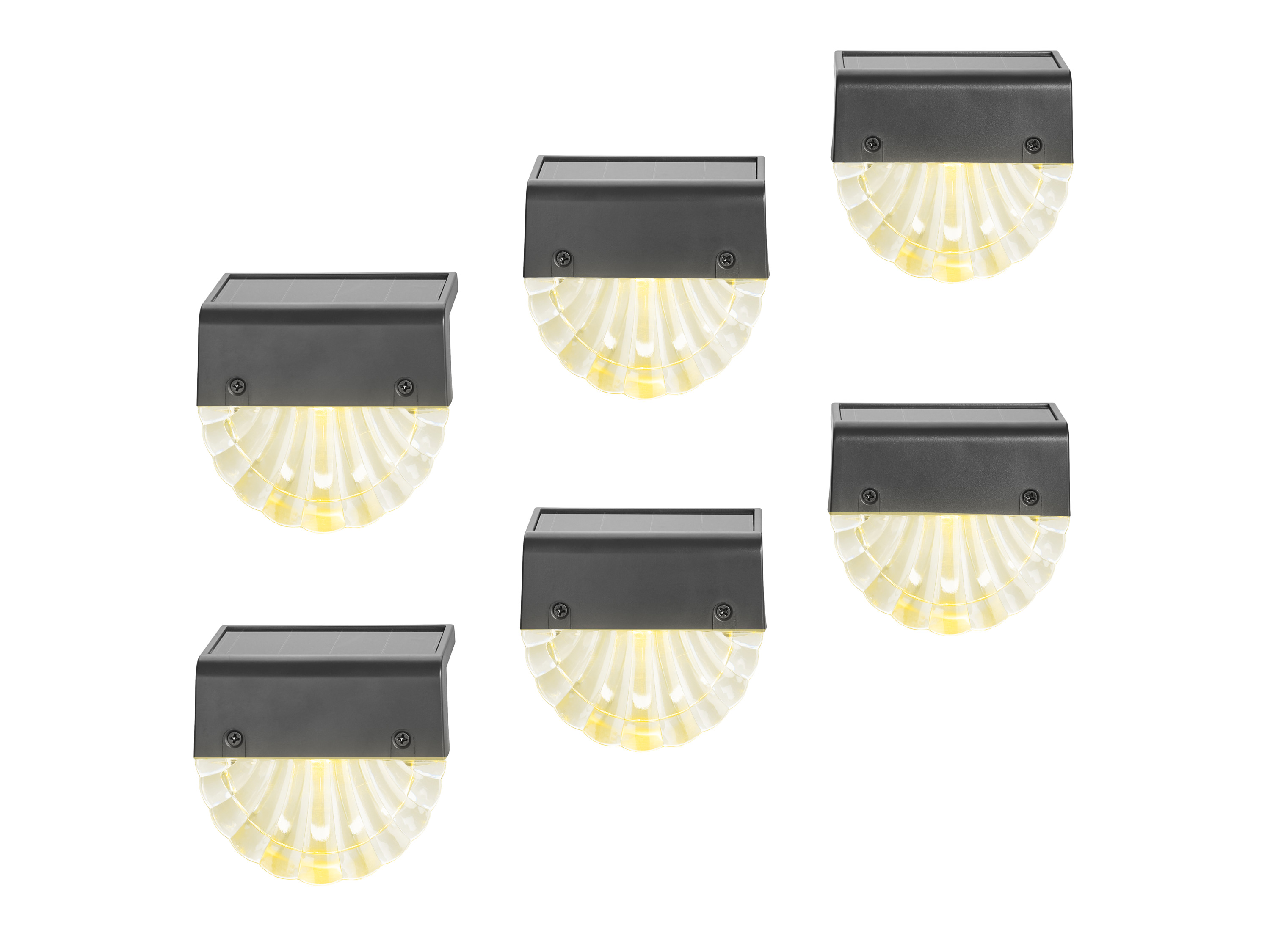 LIVARNO® Solárne LED svietidlá, 6 kusov (okrúhly)