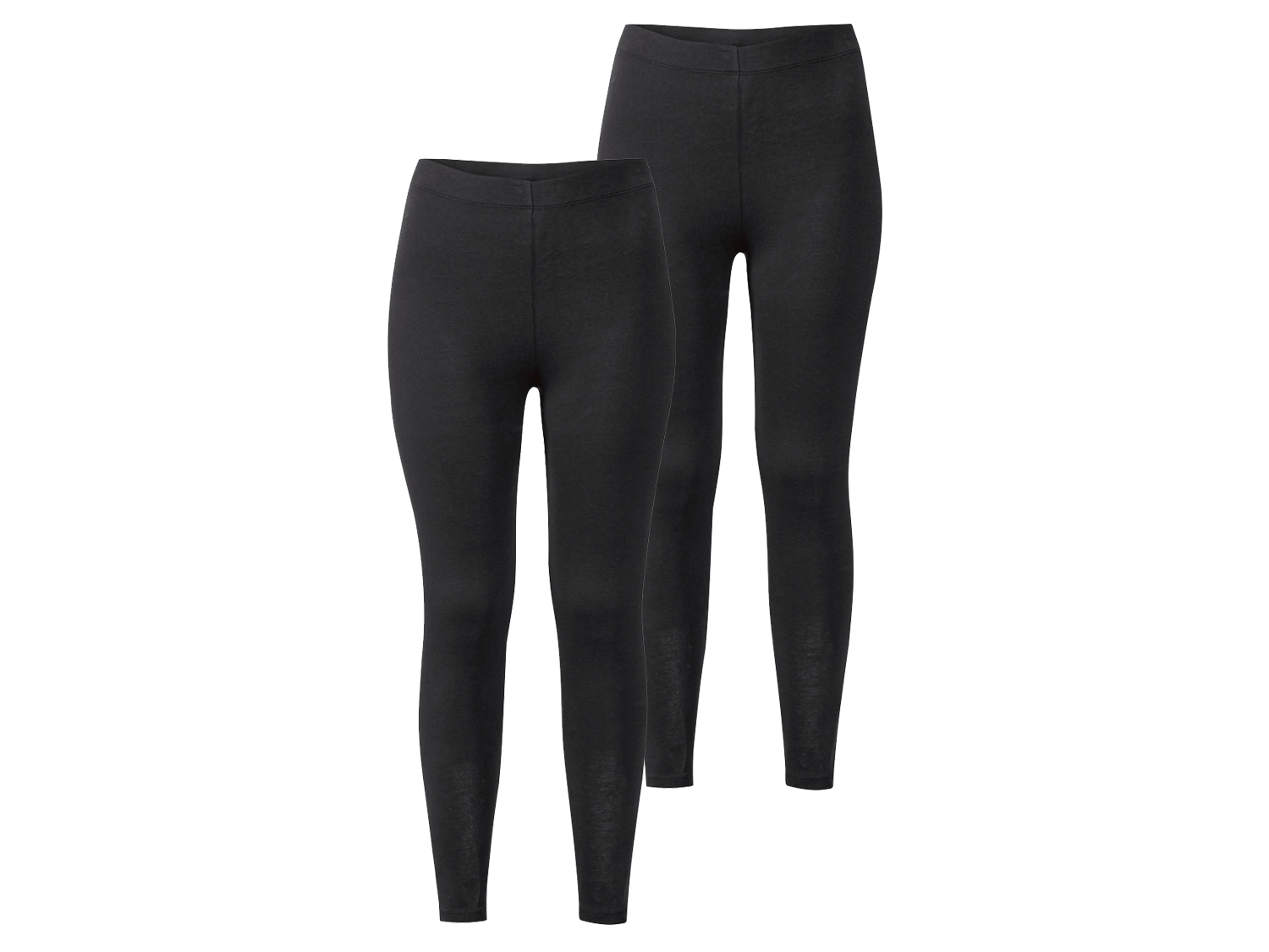 esmara® Dámske legíny, 2 kusy (čierna, XS (32/34))