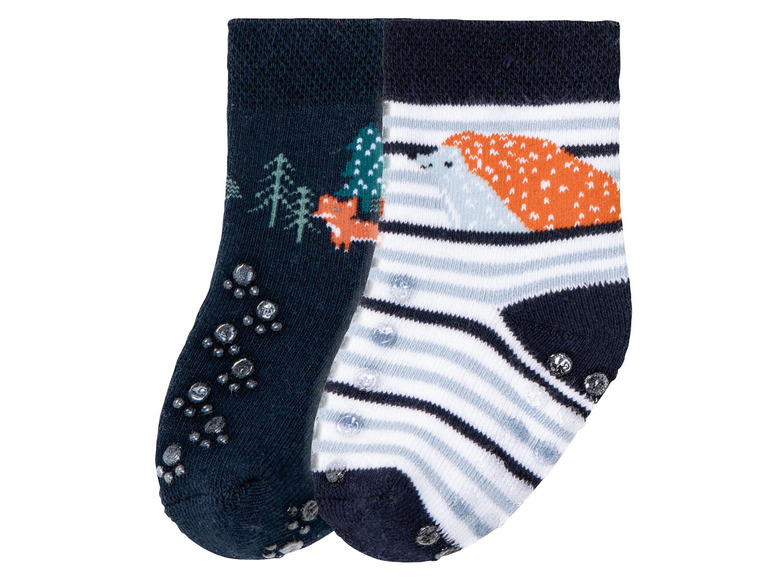 Prejsť na zobrazenie na celú obrazovku: lupilu® Chlapčenské hrejivé ponožky pre bábätká, 2 páry – obrázok 2