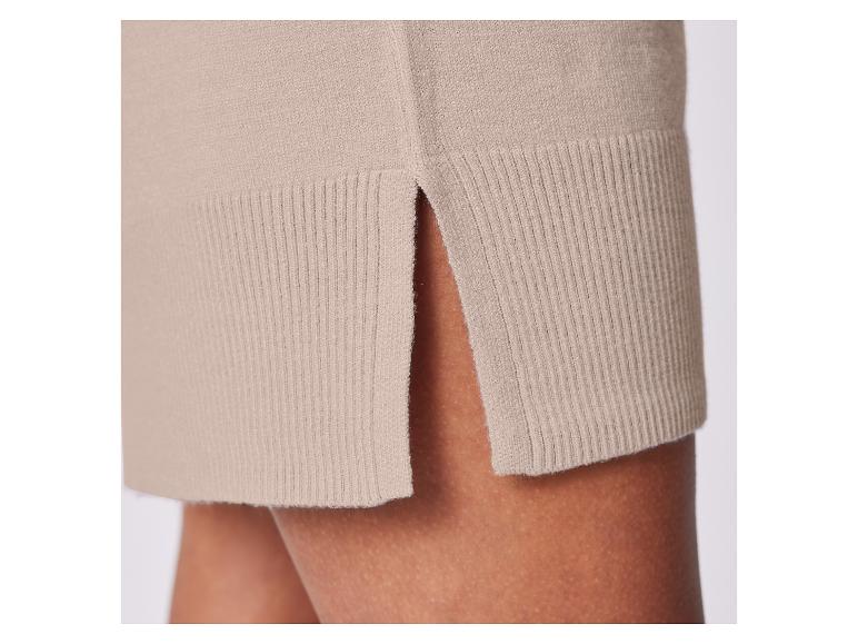 esmara® Dámske pletené šaty (béžová, XS (32/34))