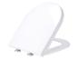 Biela WC doska s pomalým zatváraním