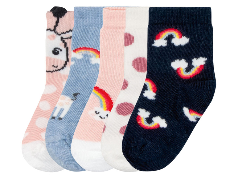 Prejsť na zobrazenie na celú obrazovku: lupilu Dievčenské ponožky pre bábätká, 5 párov – obrázok 11