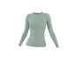 Svetlozelený športový top s dlhým rukávom a textúrovanými bočnými panelmi