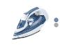 Naparovacia žehlička Silvercrest v bielej a modrej farbe s výkonom 2400W.