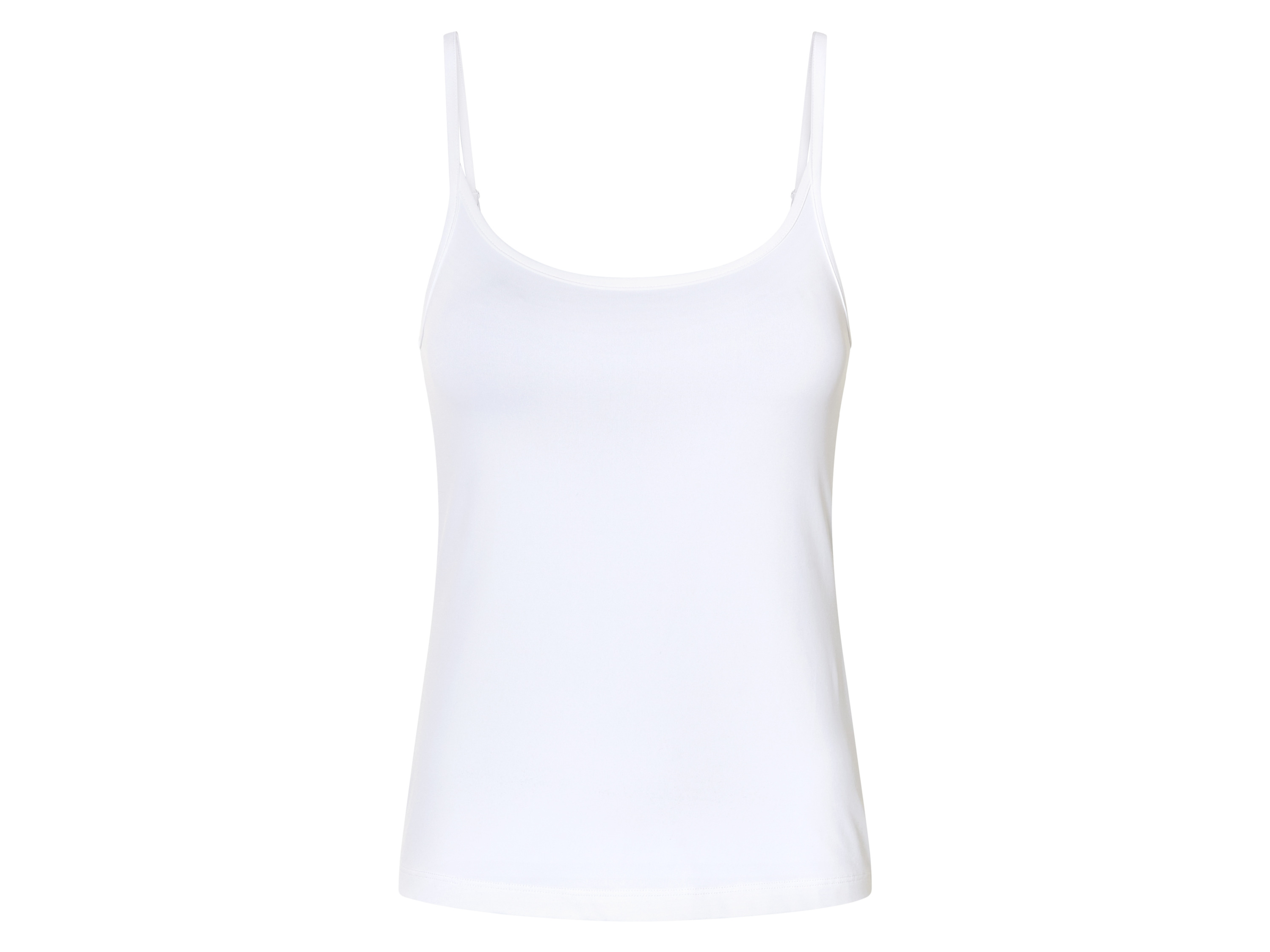 esmara® Dámsky top s úzkymi ramienkami (biela, L (44/46))