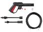 Sada pištole vysokotlakového čističa s hadicou a tryskami.