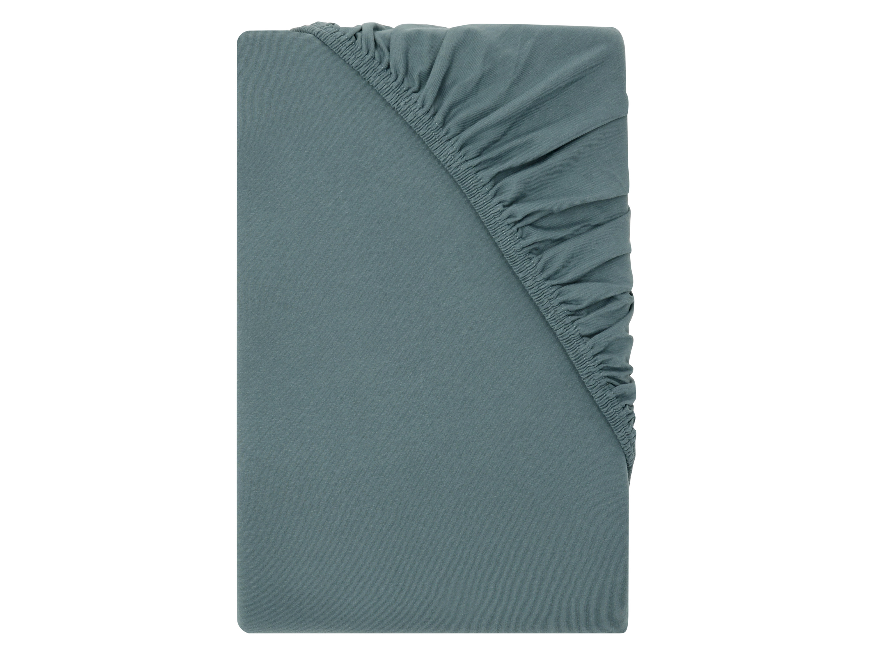 LIVARNO® Napínacia džersejová plachta, 140 – 160 x 200 x 25 cm (petrolejová)