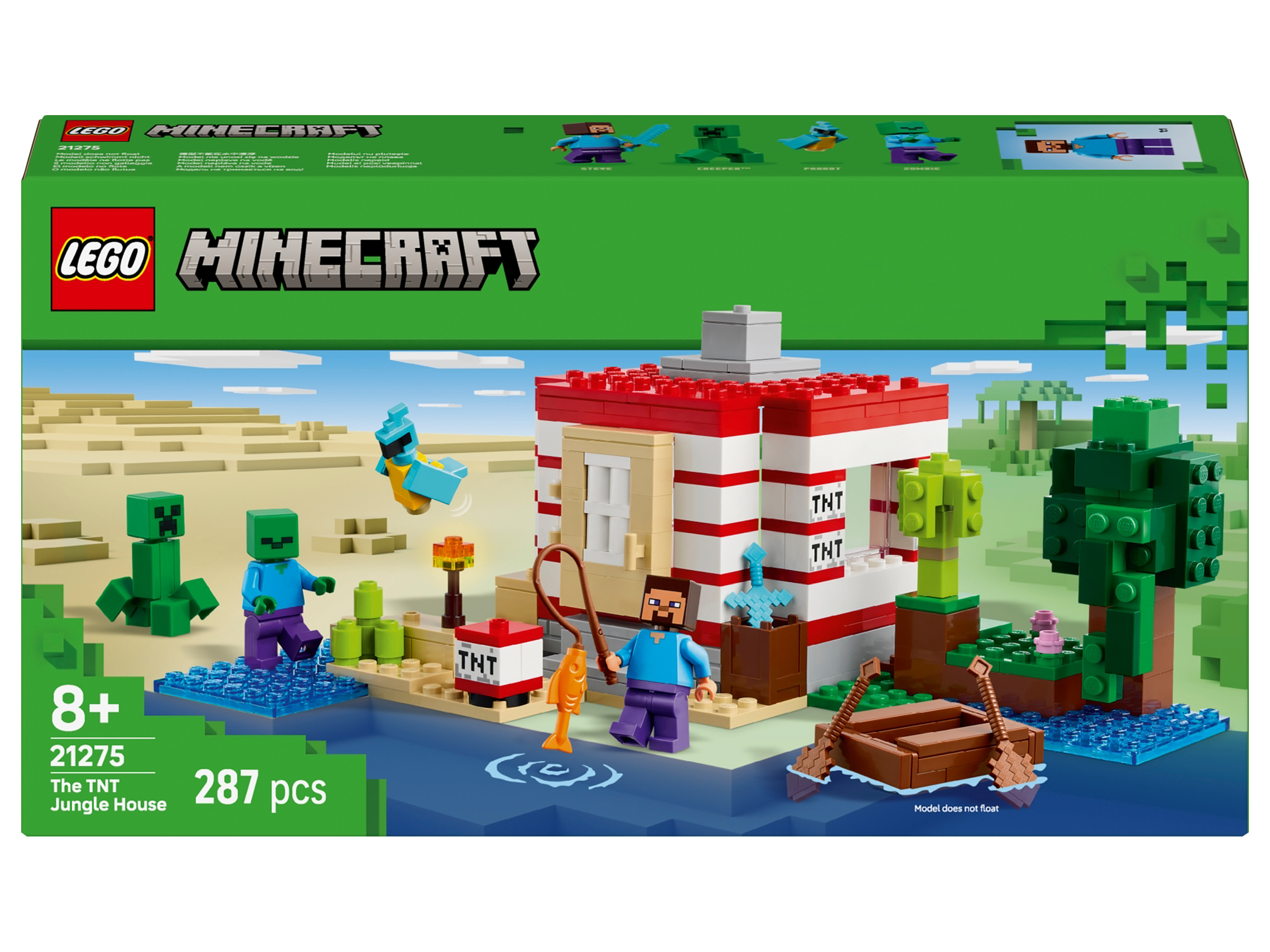 Lego Minecraft 21275 TNT dom v džungli