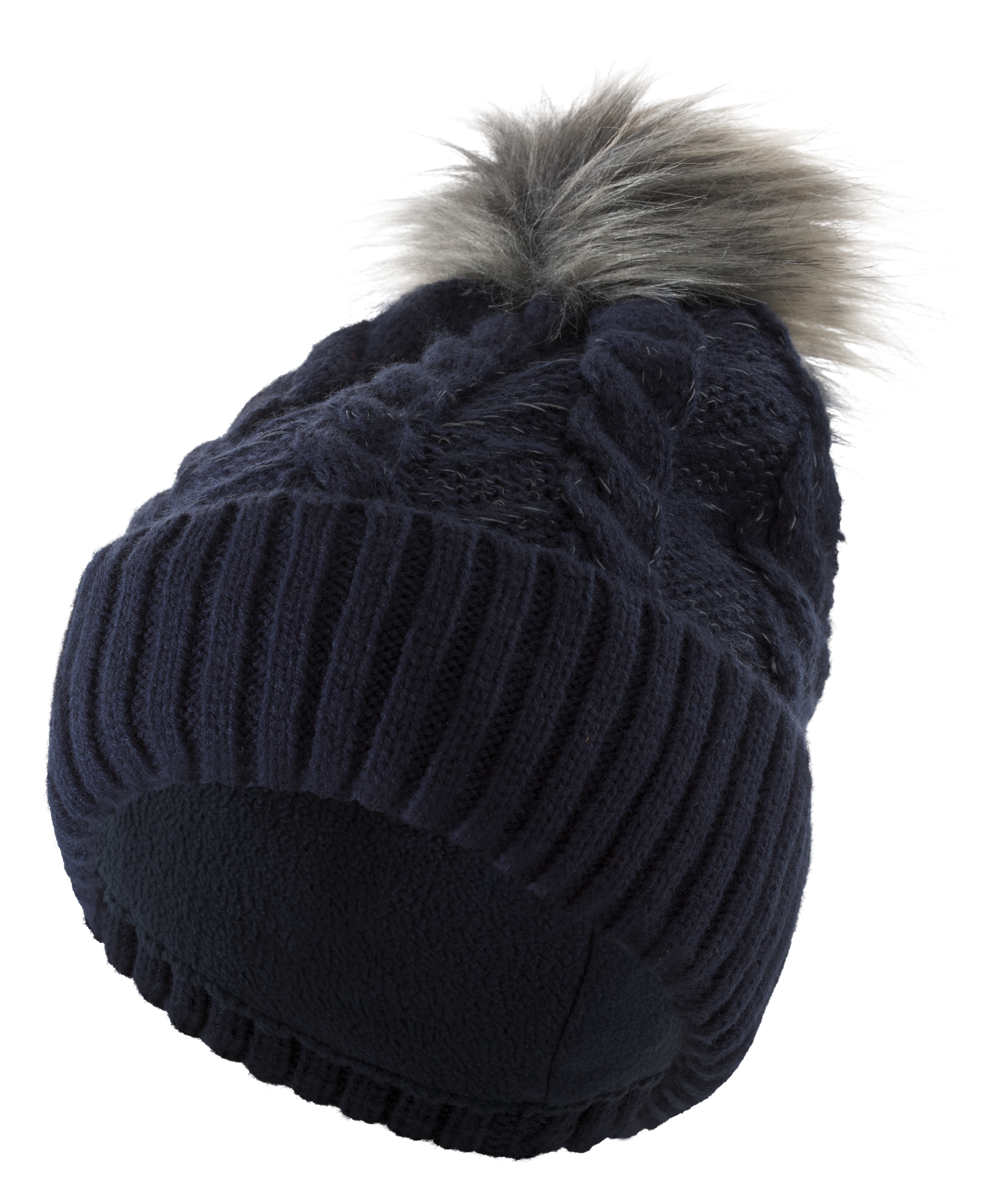 CRIVIT Dámska/Pánska pletená čiapka (navy modrá, M/L)