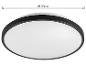 Okrúhle čierno-biele LED stropné svietidlo s priemerom 33 cm