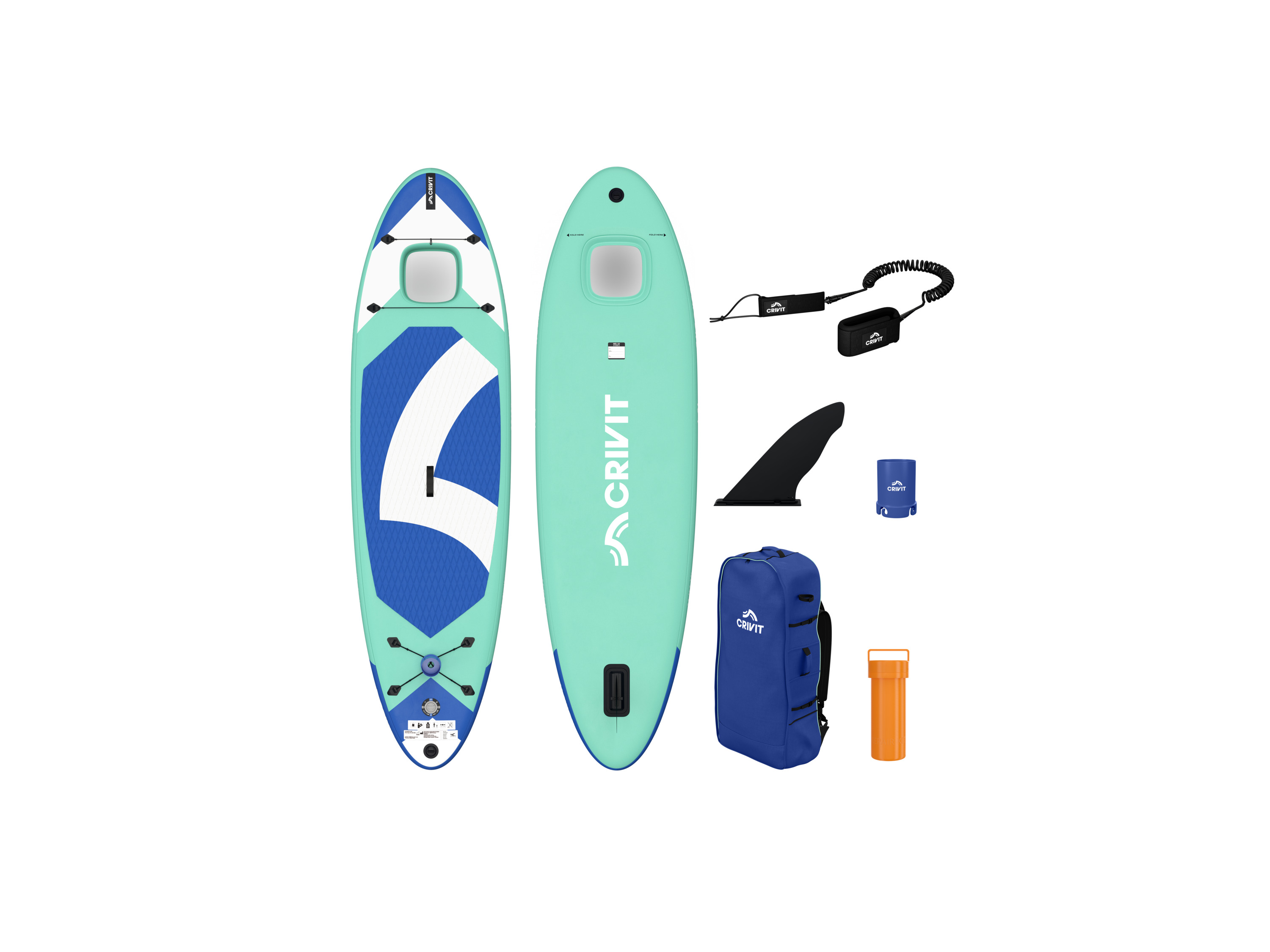 CRIVIT Univerzálny paddleboard Allround SUP Aquaview, nafukovací