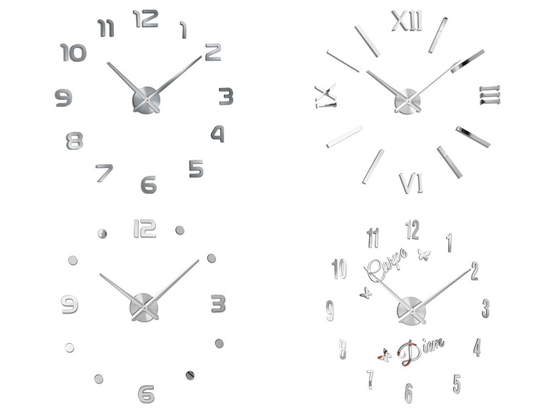 Prejsť na zobrazenie na celú obrazovku: AURIOL® Nástenné hodiny na dotvorenie, Ø 90 – 120 cm – obrázok 1
