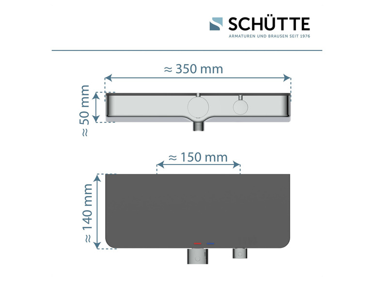 Prejsť na zobrazenie na celú obrazovku: Schütte Sprchová termostatická batéria OCEAN – obrázok 3
