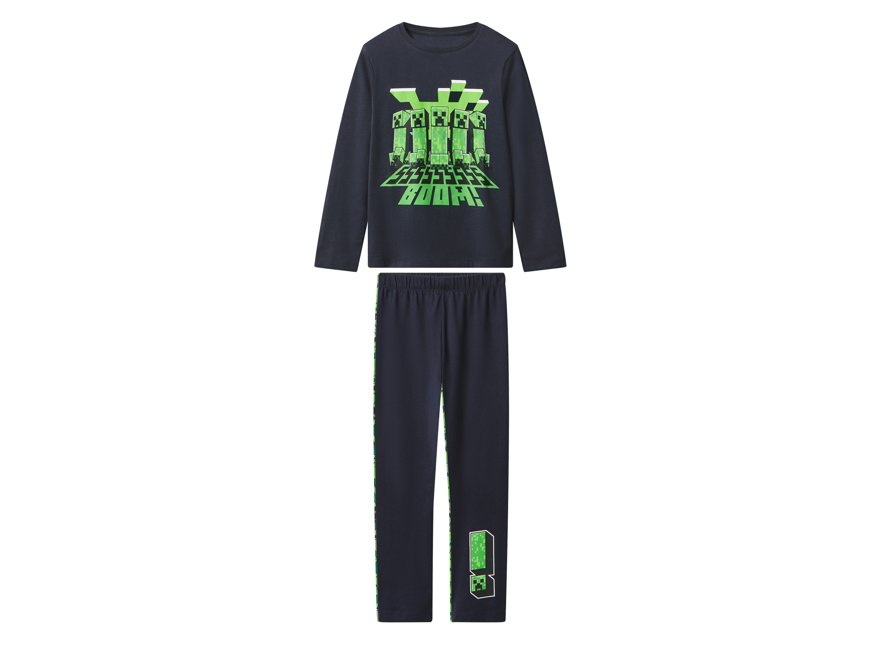 Minecraft Detské pyžamo (navy modrá, 122/128)