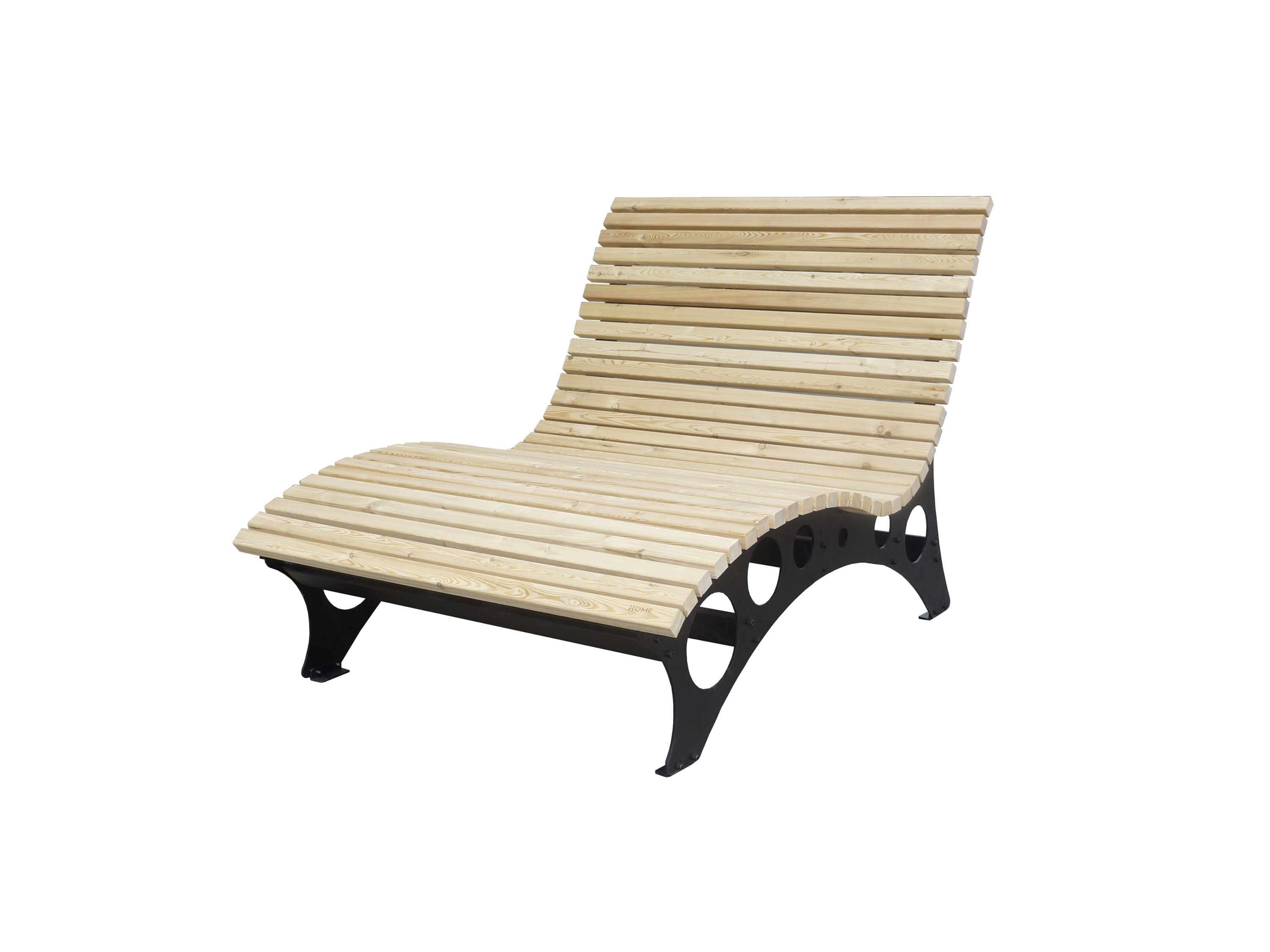 HOME DELUXE Drevené vlnité ležadlo TAIGA (120 cm)