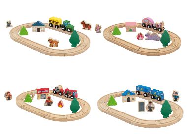 lupilu® Drevená železničná súprava S