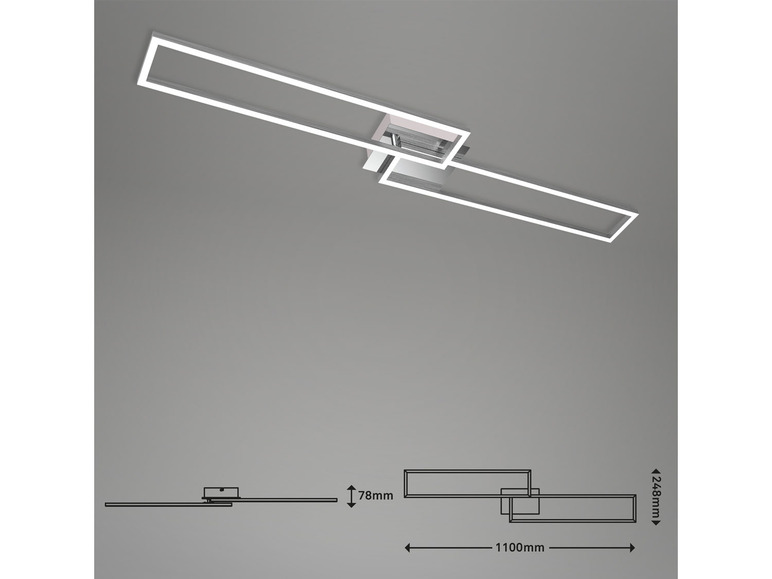 Prejsť na zobrazenie na celú obrazovku: Briloner LED dizajnové stropné svietidlo – obrázok 18