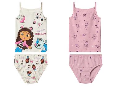 Dievčenská spodná bielizeň, 2-dielna súprava