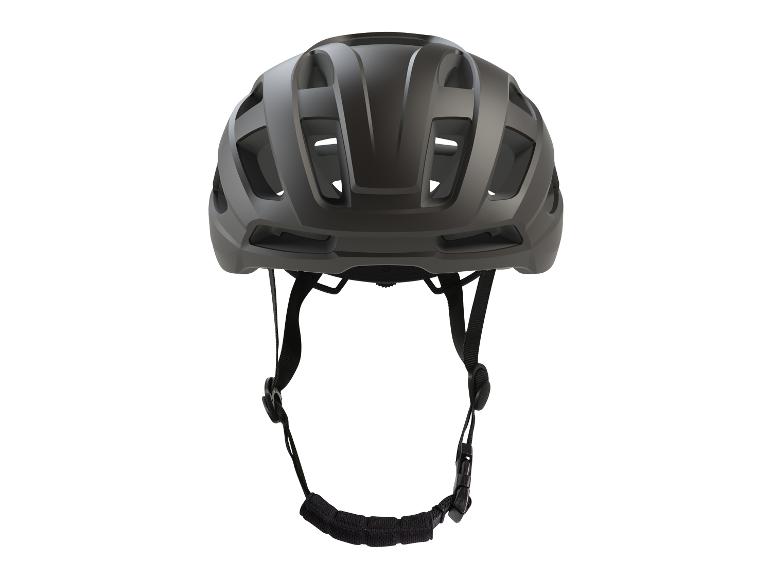 Čierna cyklistická prilba.