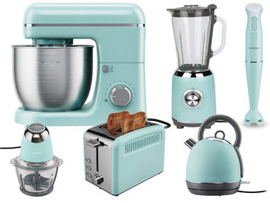 SILVERCREST® KITCHEN TOOLS Súprava elektrických kuchynských pomocníkov, tyrkysová