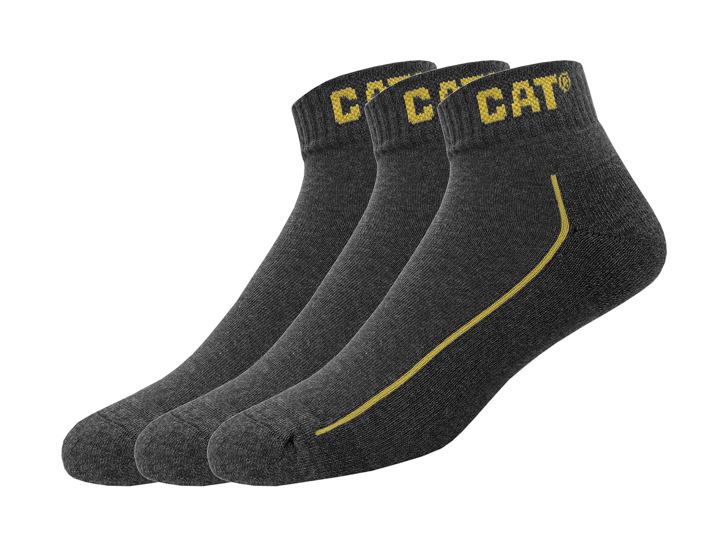 CATERPILLAR Pánske pracovné ponožky s bavlnou, 3 páry (antracitová, 43/46)