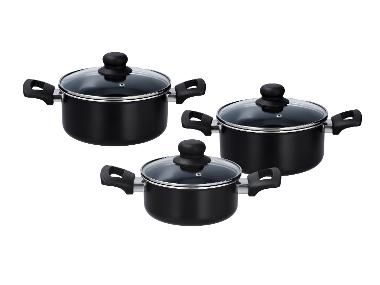 SILVERCREST® Súprava hliníkových hrncov, 3-dielna