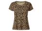 Dámske tričko s krátkym rukávom a leopardím vzorom.