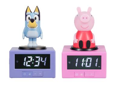 Detský budík Prasiatko Peppa/Bluey