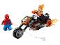 Lego súprava so Spider-Manom, Ghost Riderom a jeho plamennou motorkou.