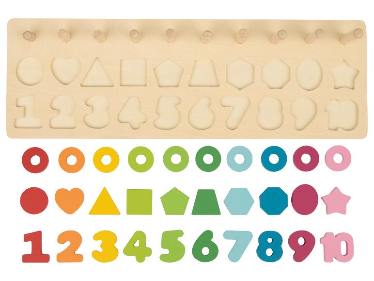 lupilu® Drevená hra Montessori (logická hra)