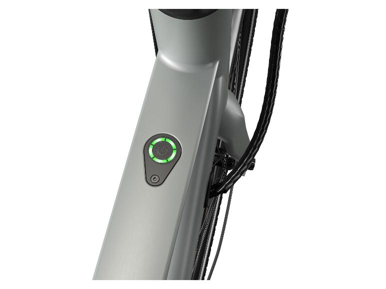 Crivit Mestský elektrobicykel s remeňovým pohonom Gates X.3 (sivá)