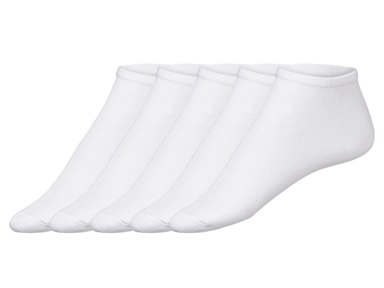 LIVERGY Pánske ponožky, 5 párov (43/46, biela)