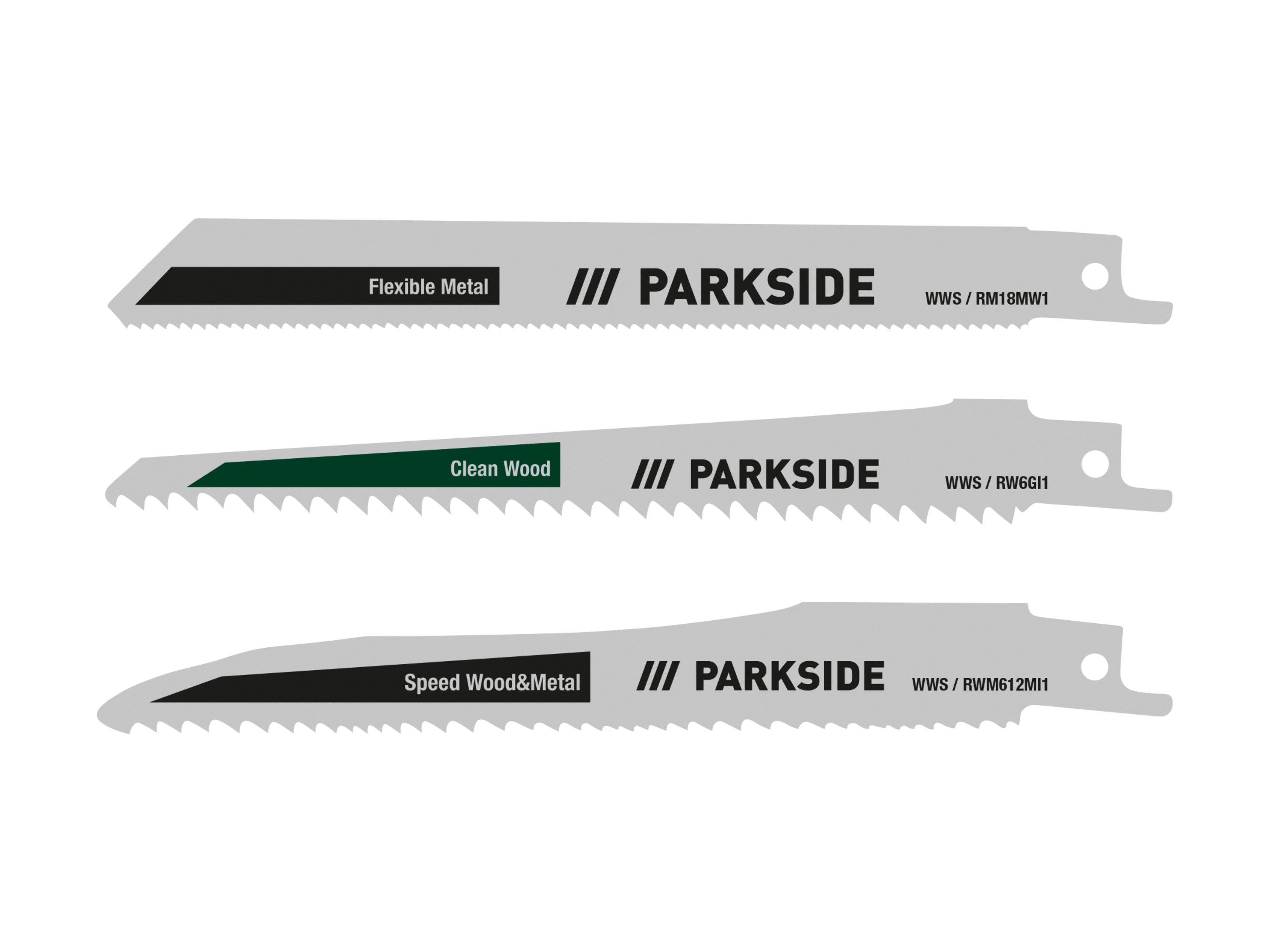 PARKSIDE® Súprava pílových listov pre chvostovú pílu PFSZ 3 B1, 3-dielna (univerzálny)
