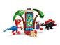 Súprava LEGO Duplo Spidey a jeho úžasní priatelia, s dinosaurami a riadiacou stanicou.