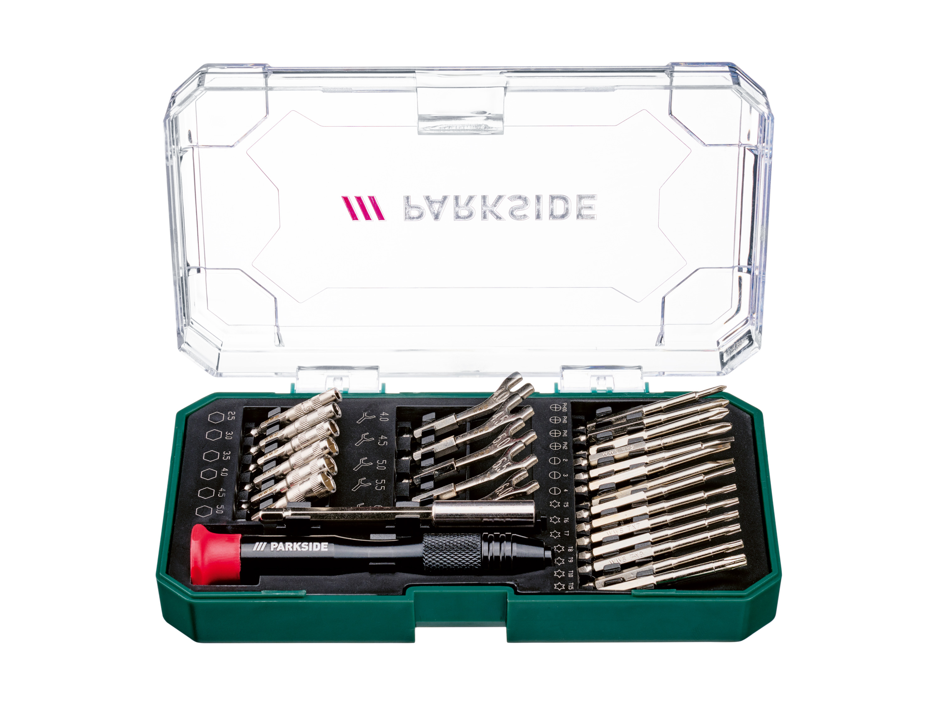 PARKSIDE® Súprava náradia na jemnú mechaniku/kľúčov na vnútorný šesťhran (súprava nástrčných pastorkov a kľúčov na jemnú mechaniku)