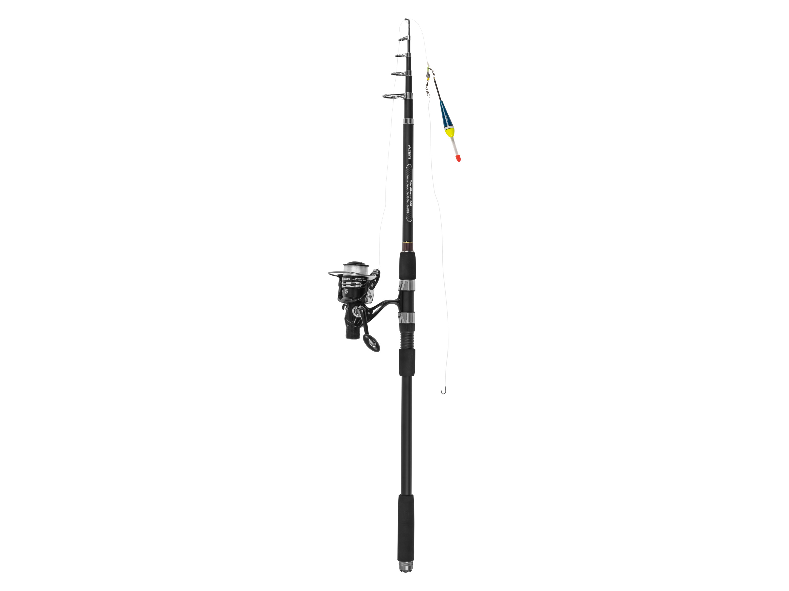 CRIVIT Rybárska súprava Premium (Tele Allround 360-6-WG: 20 – 80 g)