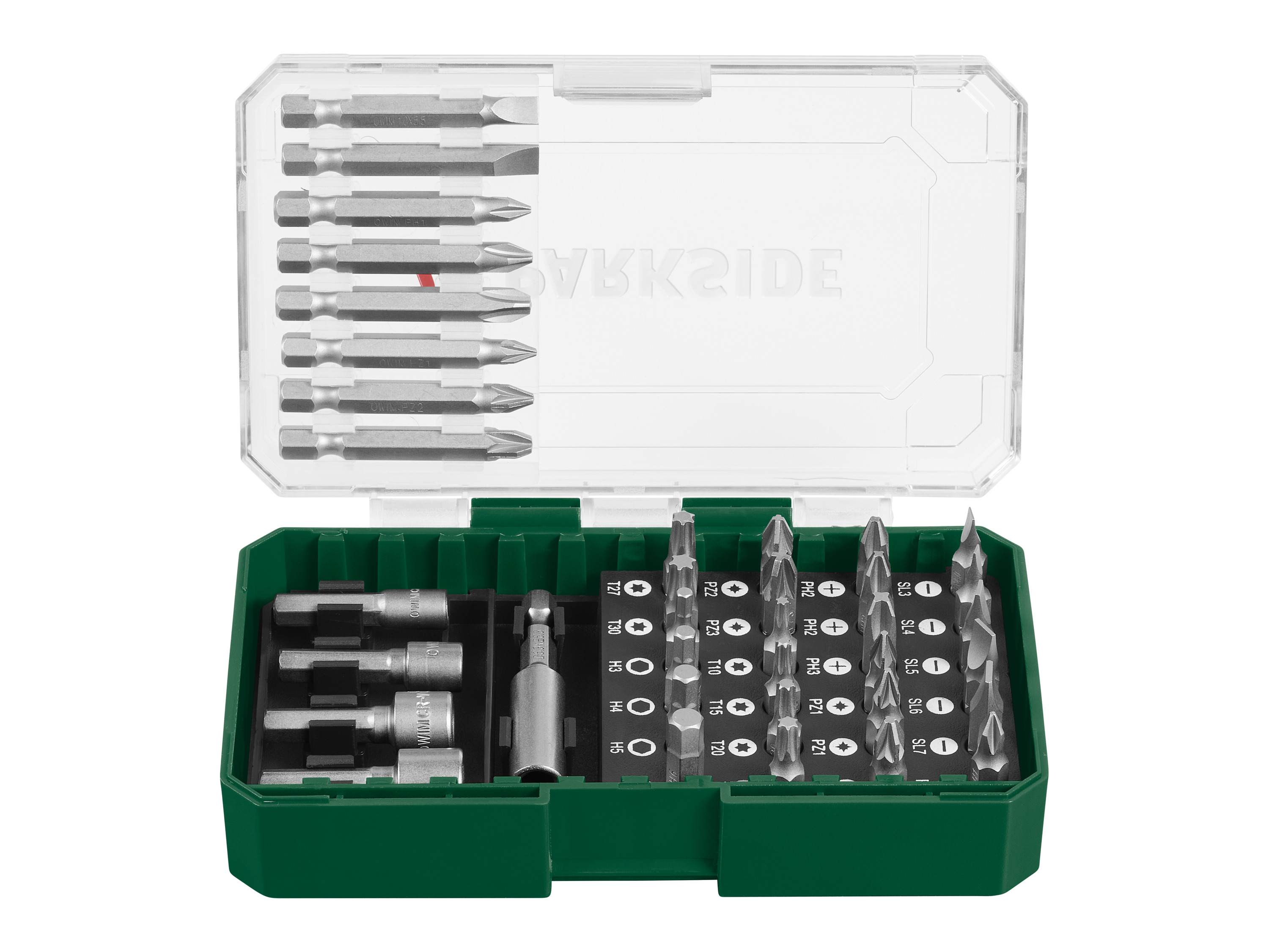 E-shop PARKSIDE® Súprava vrtákov PBB 4 A1 (súprava skrutkovacích bitov, 37-dielna)