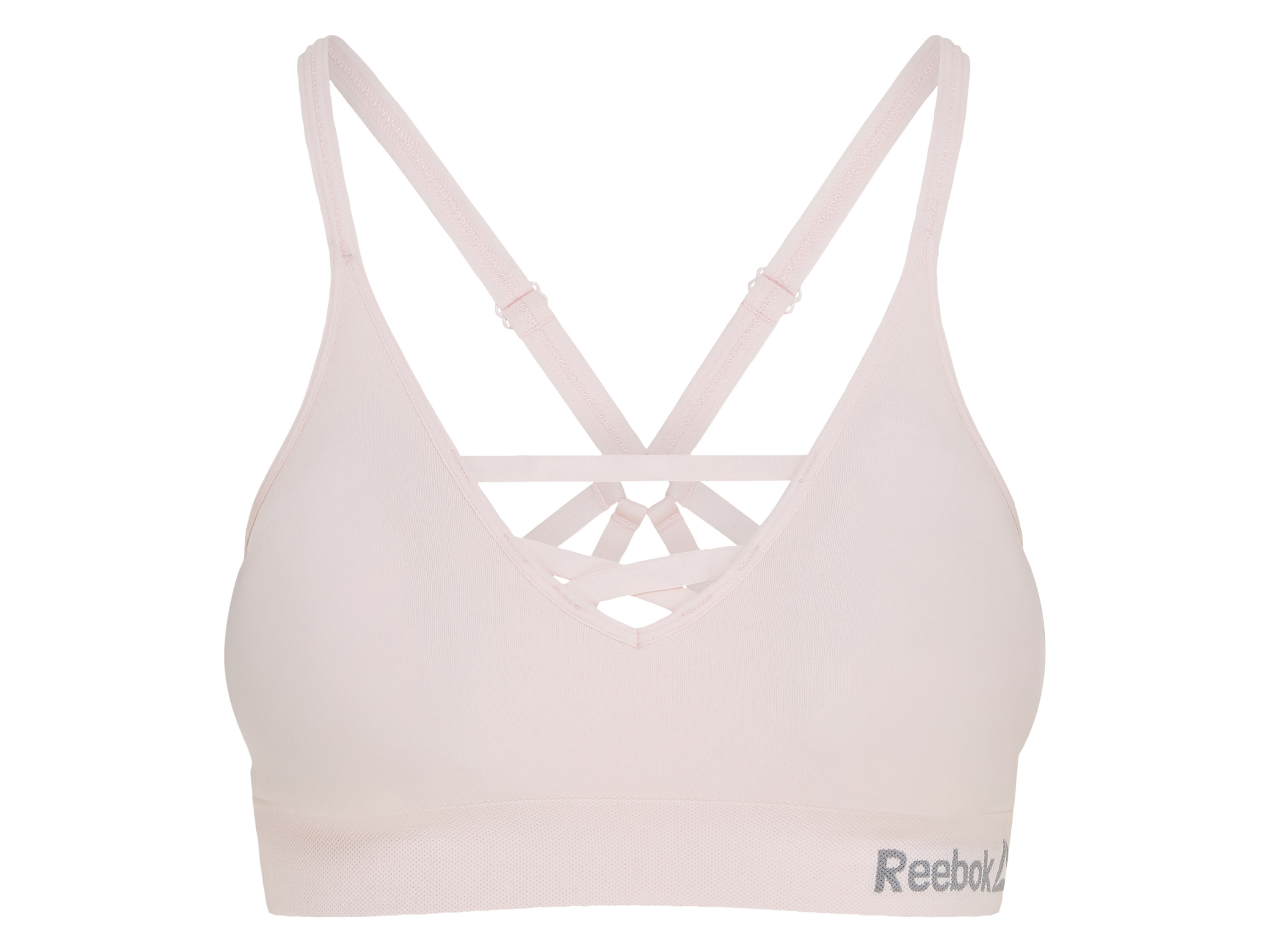 Reebok Dámska športová podprsenka (bledoružová, L)