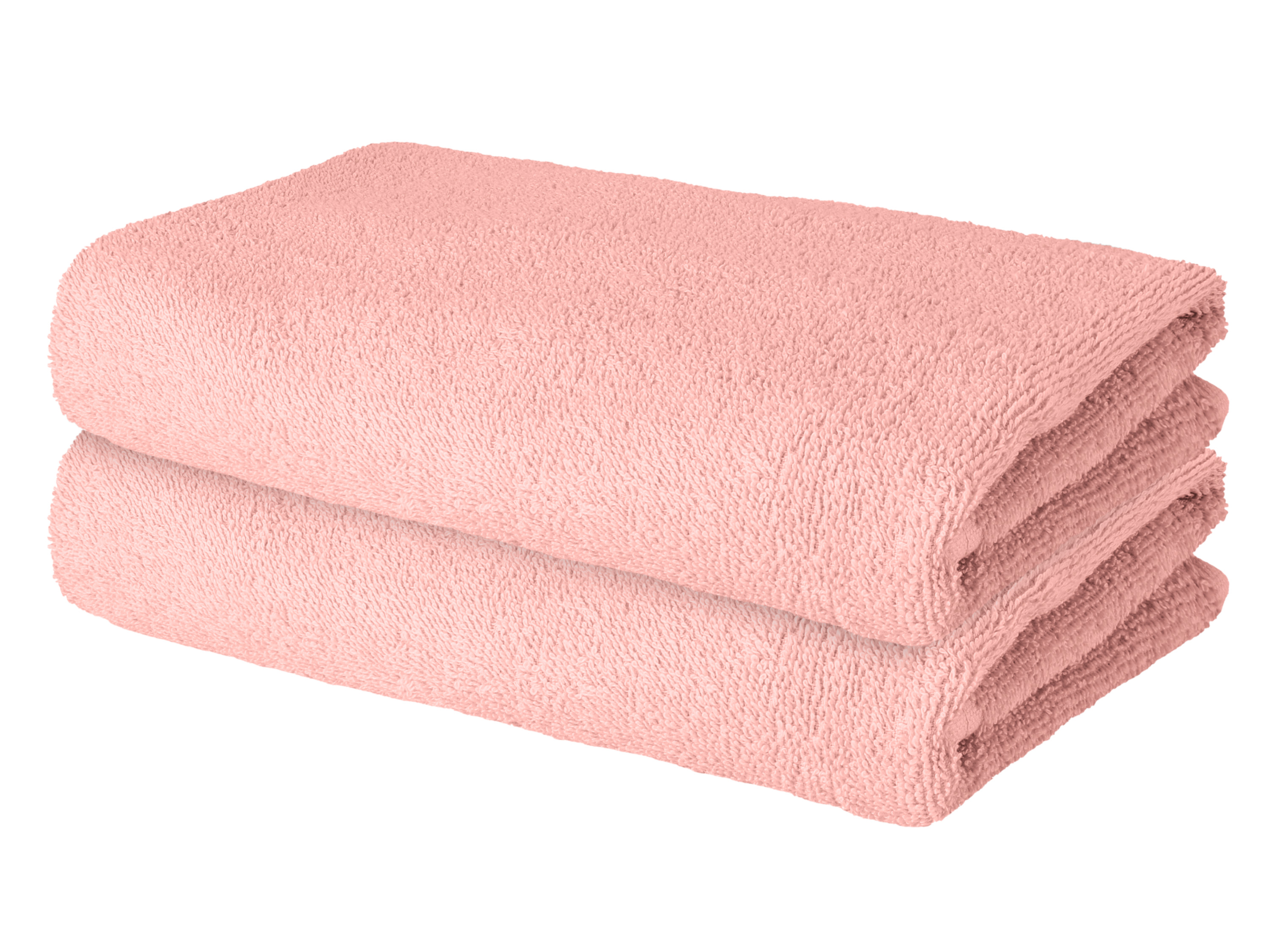 LIVARNO® Froté uteráky, 50 x 100 cm, 2 kusy (bledoružová)