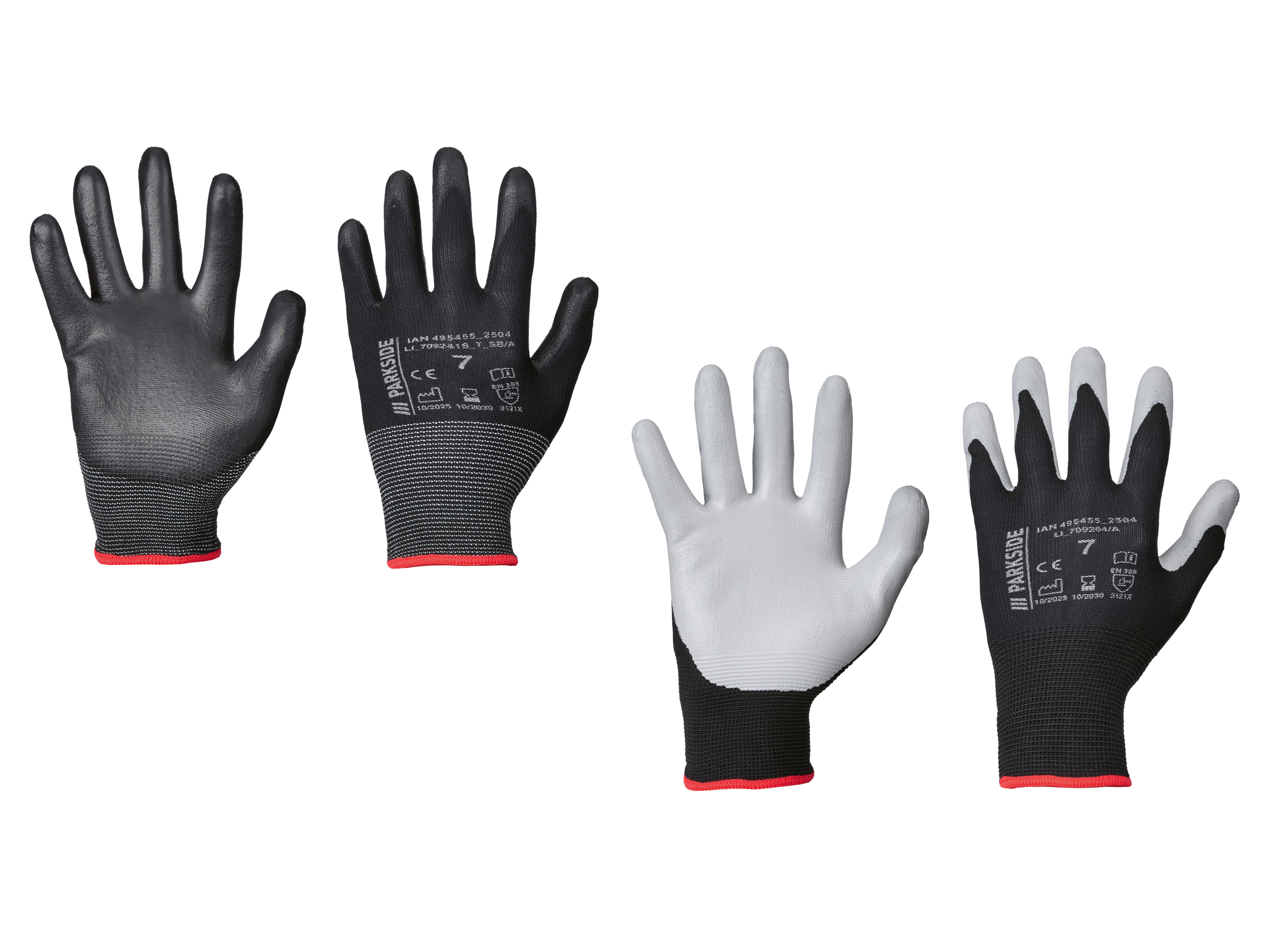 Parkside® Dámske/Pánske pracovné rukavice, 3 páry