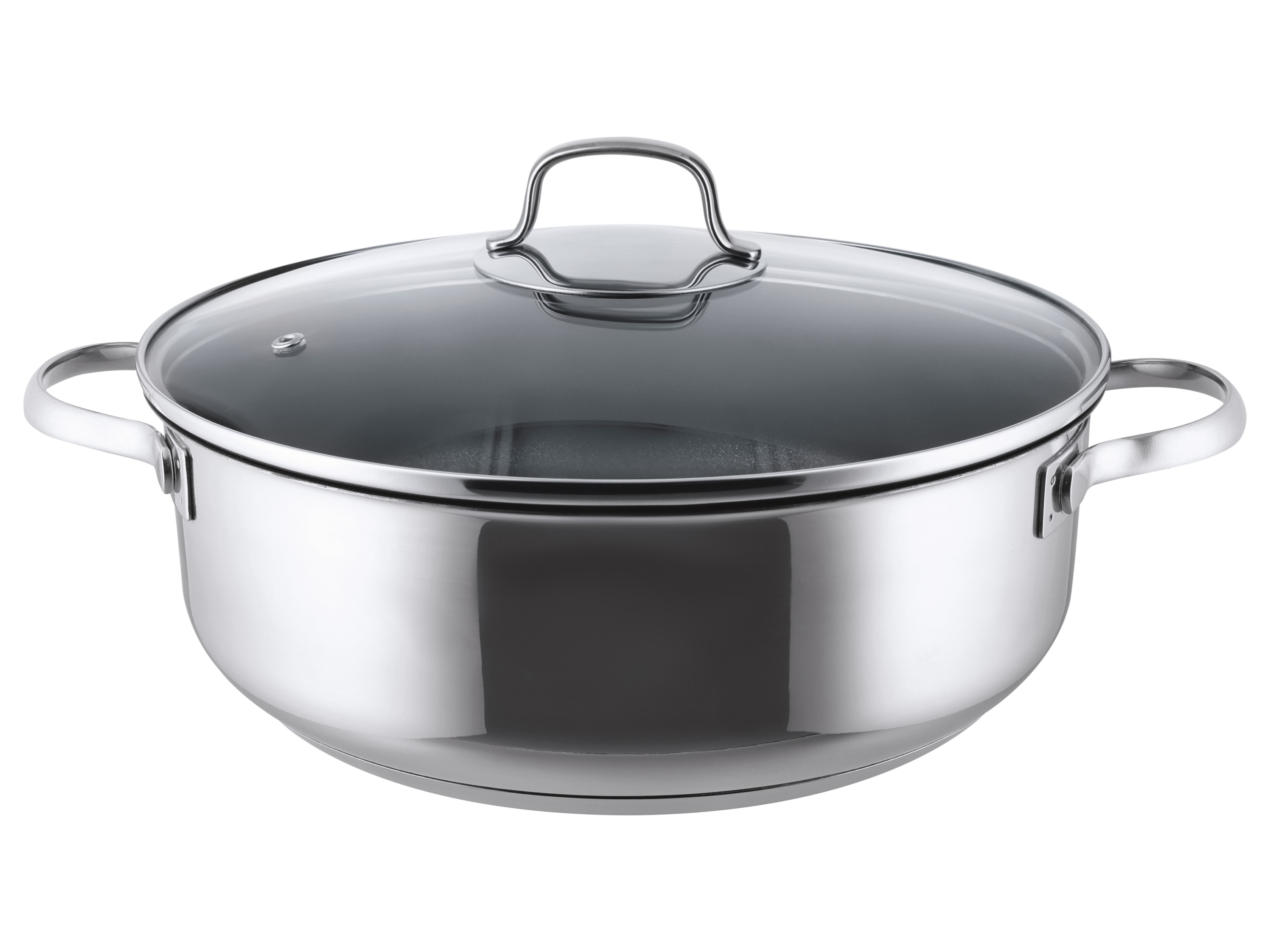 SILVERCREST® Kastról z ušľachtilej ocele, 28 cm (bez keramickej vrstvy ILAG® Professional S)