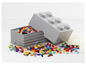 LEGO kocky v sivej LEGO skladacej krabici.