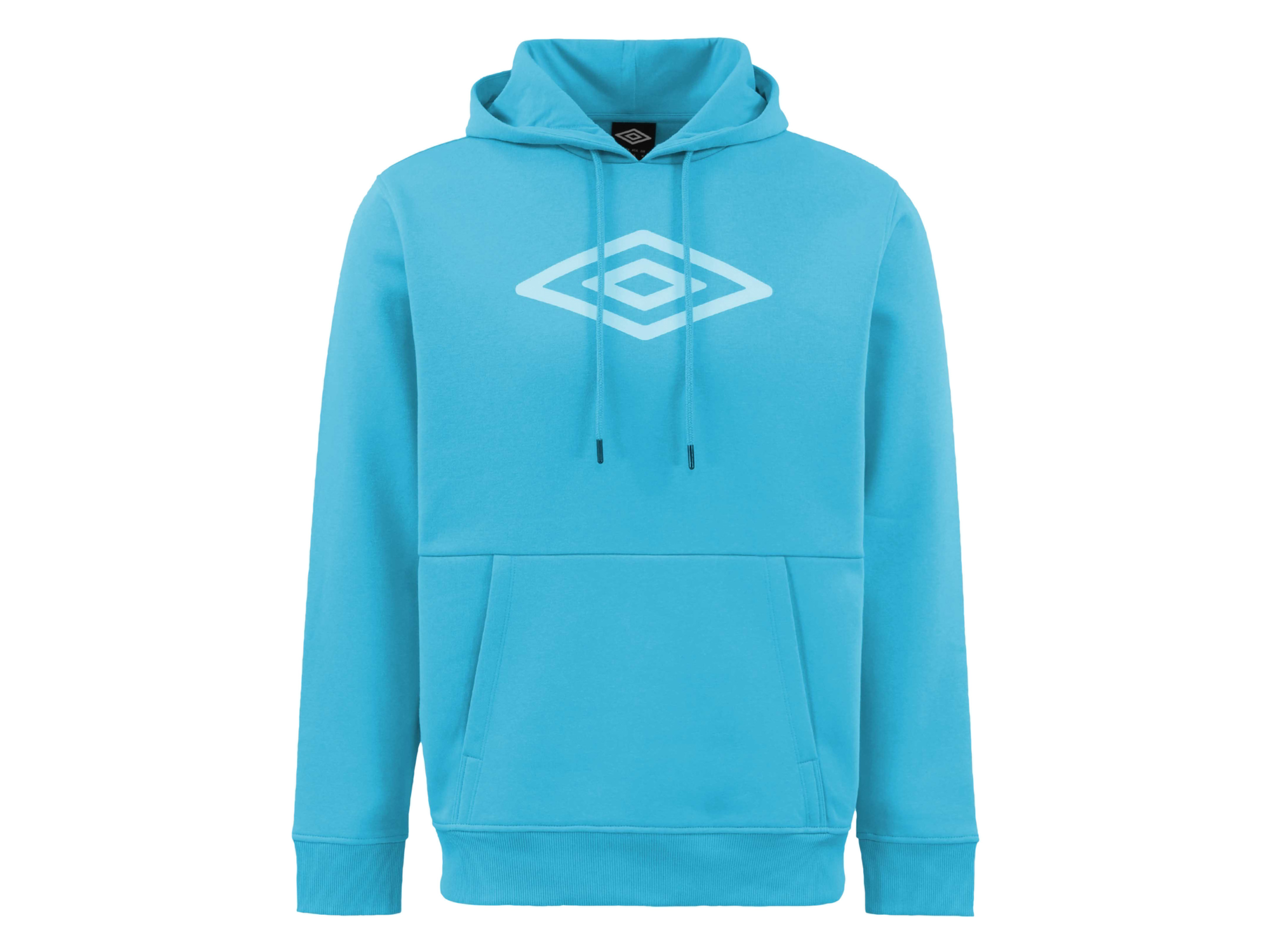 UMBRO Pánska mikina s kapucňou (bledomodrá, XXL)