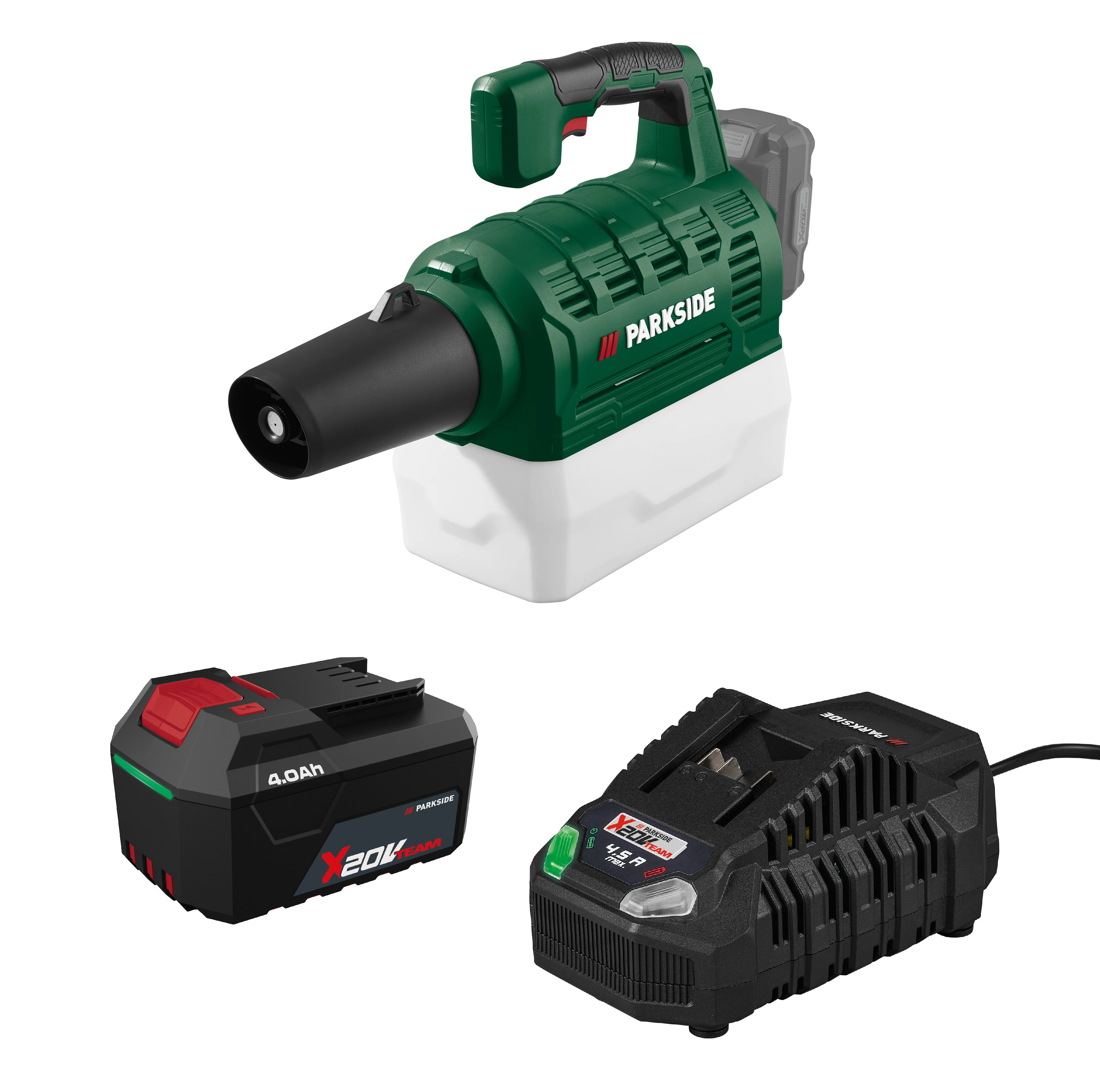 PARKSIDE® Aku postrekovač 20 V PANS 100 A1 + Akumulátor 20 V/4 Ah PAP 204 A1 + Rýchlonabíjačka akumulátora 20 V/4,5 A PLG 20 C3