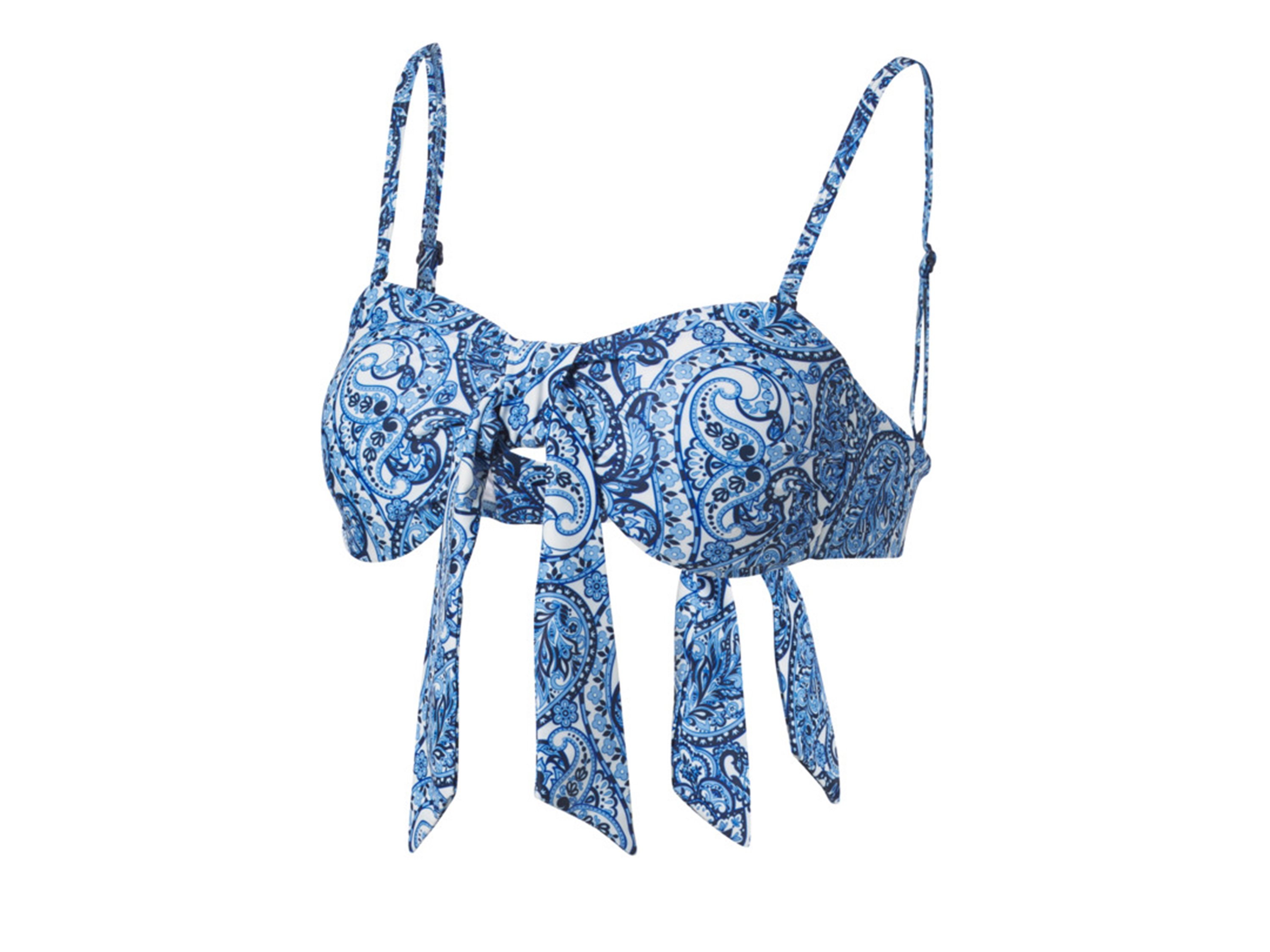 CRIVIT Dámske bikiny – vrchný diel (biela/modrá, 40)