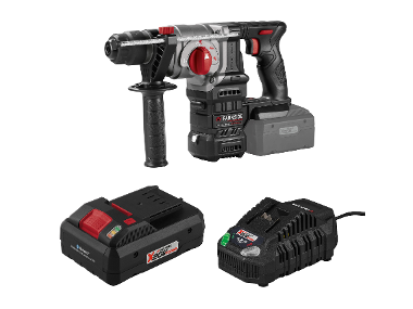 PARKSIDE® Aku kombinované kladivo PKHAP 2034-Li B1 + Smart akumulátor 20 V/4 Ah + Rýchlonabíjačka akumulátora 20 V/4,5 A